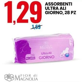 Eurospin Fior di Magnolia Assorbenti Ultra Ali Giorno, 28 pz offerta