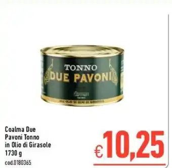 Coalma Due Pavoni Tonno in Olio di Girasole 1730g
