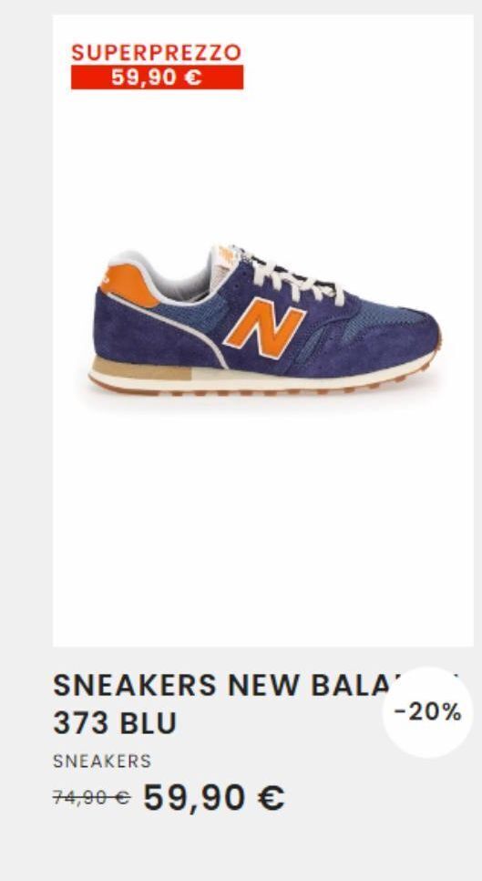 Scarpe sportive new balance offerta di Pittarello