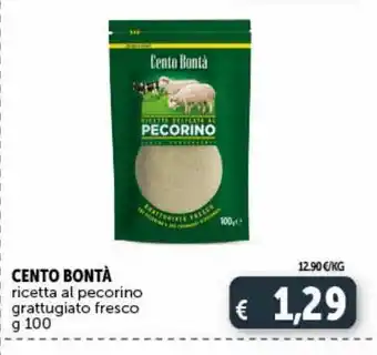 Cento bontà ricetta al pecorino grattugiato fresco