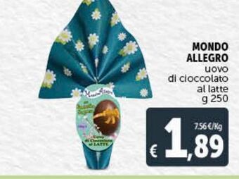 Deco Market Uova di cioccolato mondo allegro offerta