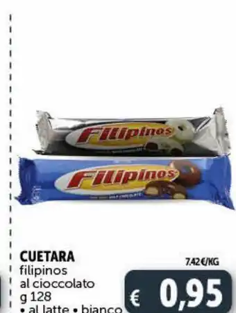Deco Market Cuetara filipinos al cioccolato g 128 offerta
