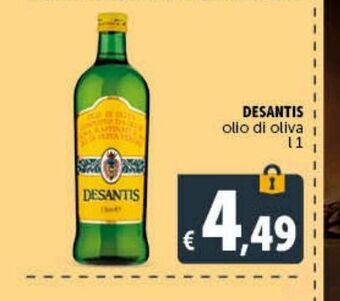 Deco Market Olio extra vergine di oliva desantis offerta