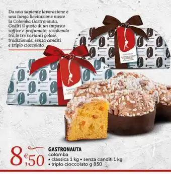 Gastronauta colomba