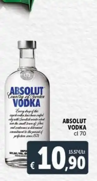 Absolut vodka cl 70
