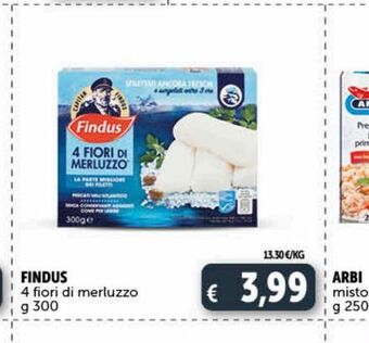 Deco Market Findus 4 fiori di merluzzo g 300 offerta