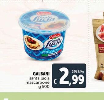 Deco Market Galbani santa lucia mascarpone g 500 offerta