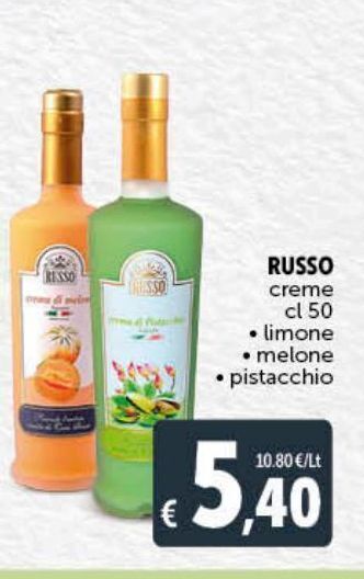 Russo creme cl 50 limone melone pistacchio