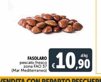 Deco Superstore Fasolaro pescato fresco zona fao 37 offerta