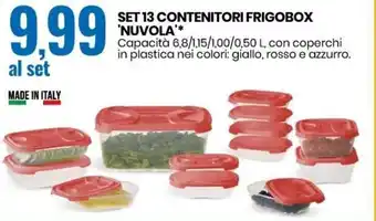 Eurospin Set 13 Contenitori Frigobox 'Nuvola' offerta