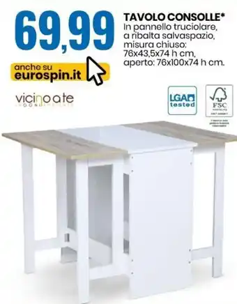 Tavolo Consolle
