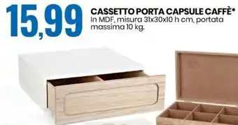 Eurospin Cassetto Porta Capsule Caffè offerta