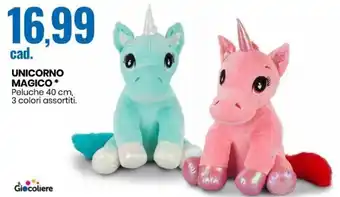 Eurospin Il Giocoliere Unicorno Magico 40 cm offerta