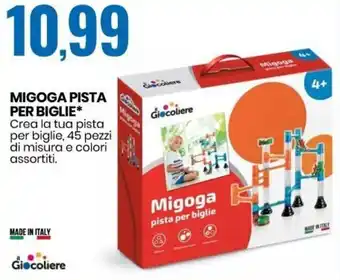 Eurospin Il Giocoliere Migoga Pista per Biglie, 45 pezzi offerta