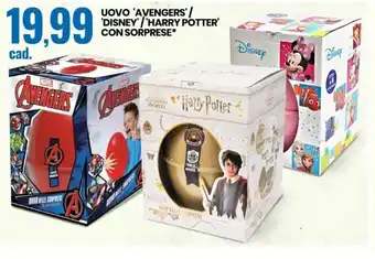 Eurospin Uovo 'Avengers'/ 'Disney' / 'Harry Potter' Con Sorprese offerta