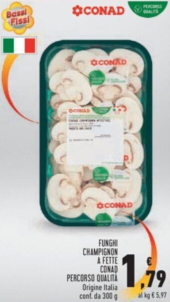 Conad Conad Percorso Qualità Funghi Champignon A Fette 300 g offerta