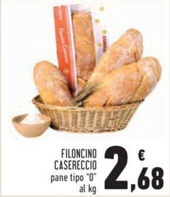 Conad Filoncino Casereccio pane tipo "0" offerta