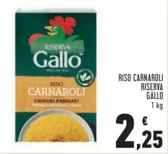 Conad Gallo Riso Carnaroli Riserva 1 kg offerta