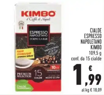 Conad Kimbo Cialde Espresso Napoletano 109,5 g offerta