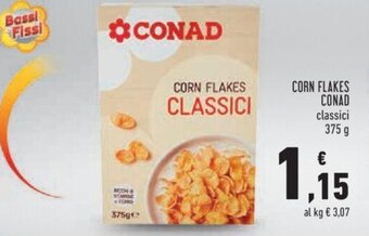 Conad Conad Corn Flakes classici 375 g offerta