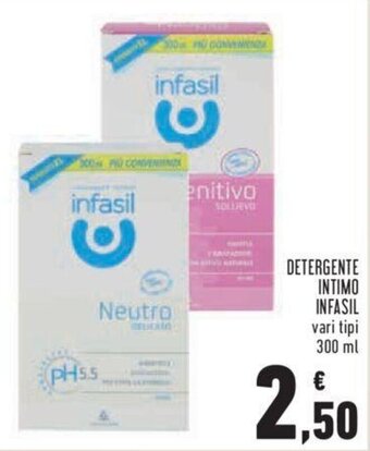 Conad Infasil Detergente Intimo vari tipi 300 ml offerta