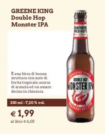 Famila Greene King Double Hop Monster IPA 330ml offerta