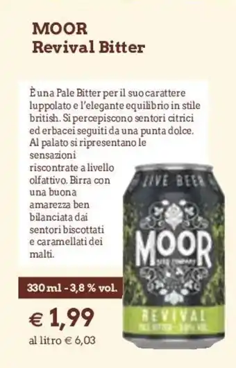 Famila Moor Revival Bitter 330ml offerta