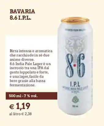 Famila Bavaria 8.6 I.P.L. 500ml offerta