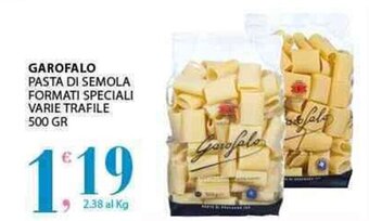 Sisa Garofalo Pasta di Semola Formati Speciali Varie Trafile 500 gr offerta