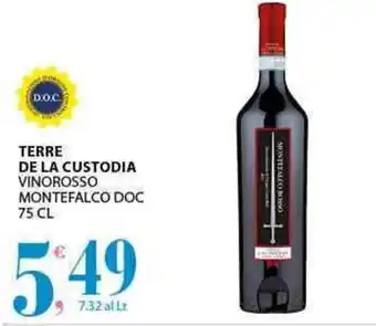 Terre de La Custodia Vinorosso Montefalco Doc 75 cl