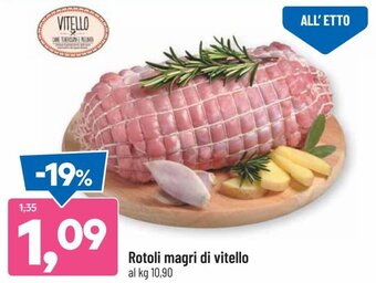 DPiù Rotoli magri di vitello offerta