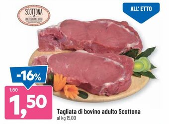DPiù Tagliata di bovino adulto Scottona offerta