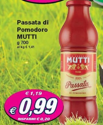 Prix Quality Mutti Passata di Pomodoro 700 g offerta