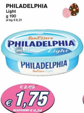 Prix Quality Philadelphia Light 190 g offerta