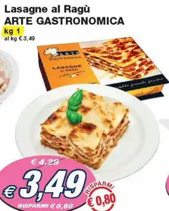 Prix Quality Arte Gastronomica Lasagne al Ragù 1 kg offerta