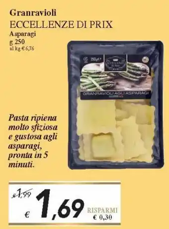 Prix Quality Eccellenze Di Prix Granravioli Asparagi 250 g offerta