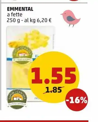 PENNY Emmental a fette 250 g offerta