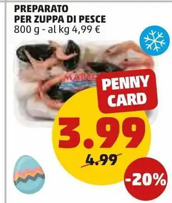 PENNY Preparato zuppa di pesce 800 g offerta