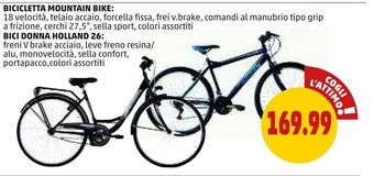 PENNY Bicicletta mountain bike / bici donna holalnd 26'' offerta