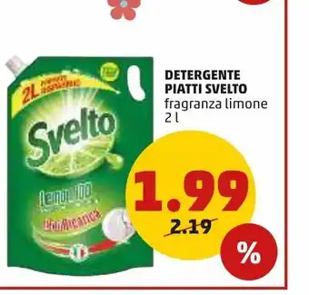 PENNY Detergente piatti svelto fragranza limone 2 l offerta