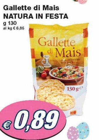 Prix Quality Natura in Festa Gallette di Mais 130 g offerta
