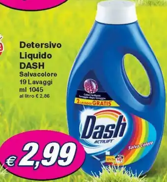 Dash Detersivo Liquido Salvacolore 19 Lavaggi 1045 ml