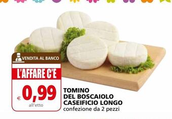 Tomino del boscaiolo caseificio longo