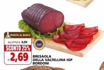 Il Gigante Bresaola della valtellina igp bordoni offerta