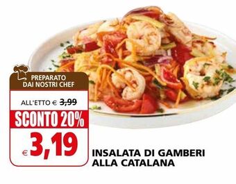 Il Gigante Insalata di gamberi alla catalana offerta