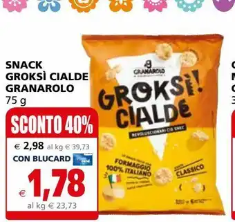 Il Gigante Snacks groksi cialde granarolo offerta
