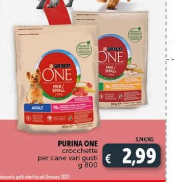 Purina one crocchette per cane vari gusti