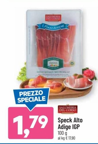 DPiù Salumeria Del Corso Speck Alto Adige IGP 100 g offerta