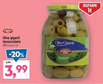 DPiù Verderosso Oro Olive giganti denocciolate 560 g offerta