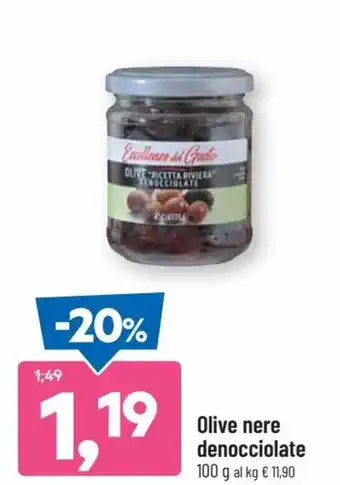 DPiù Olive nere denocciolate 100 g offerta